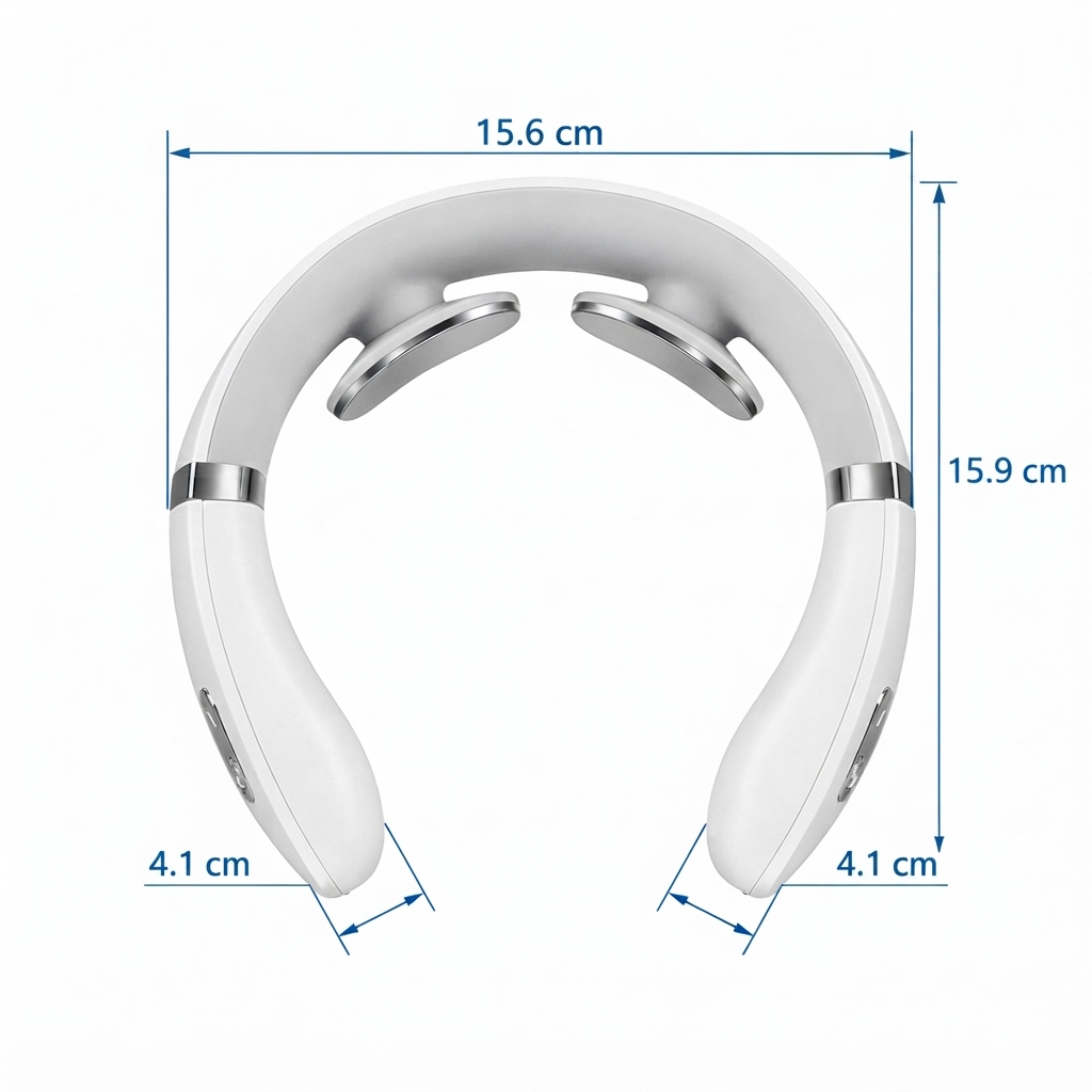 Masajeador Cervical EMS con Calor – Alivio Inmediato del Dolor de Cuello