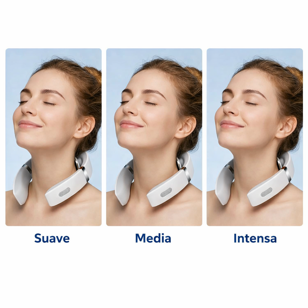 Masajeador Cervical EMS con Calor – Alivio Inmediato del Dolor de Cuello