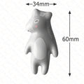 Pomo infantil de cerámica con forma de animal para cómoda y armario – panda, león, koala, zorro u oso