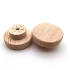 Pomos de madera de roble para muebles y cajones – pack de 4 a 12 – Ø 30, 35, 40 o 50 mm
