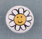 Pomo infantil de cerámica pintado a mano – para cómoda, armario y cajones de niños – Ø 38 mm