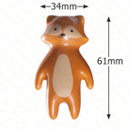 Pomo infantil de cerámica con forma de animal para cómoda y armario – panda, león, koala, zorro u oso