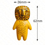 Pomo infantil de cerámica con forma de animal para cómoda y armario – panda, león, koala, zorro u oso