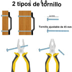 Tirador de cuero para muebles y armarios – cosido a mano, base de zamak – negro, marrón o burdeos – 96 a 192 mm