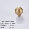 Tirador dorado para cocina y armario – acabado dorado arena – zamak – 3 diseños – pomo a 320 mm