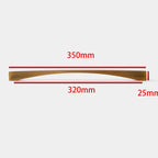 Tirador de cocina moderno curvo – negro, dorado o bronce – aluminio – para armarios – 96 a 320 mm