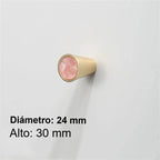 Pomo y tirador dorado efecto mármol para muebles y cajones – rosa, verde, azul o blanco