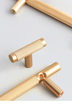 Tirador de cocina dorado champán moleteado – aluminio – para muebles y armarios – pomo, 96 a 192 mm
