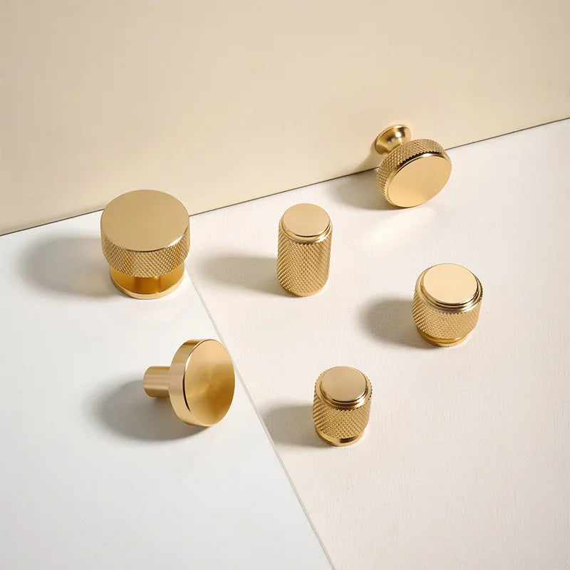 Pomo minimalista para cocina, cajones y armarios – negro, plata o dorado – aluminio – 6 diseños