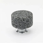 Pomo cilíndrico de piedra artificial para muebles y cajones – terrazo, mármol o granito – Ø 36 mm
