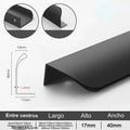 Tirador perfil oculto para cocina y armario – aluminio – 5 acabados – 80 a 500 mm de largo