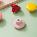 Pomo infantil de cerámica de colores para cómoda, armario y cajones – Ø 32 o 38 mm
