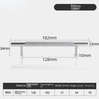 Tirador de cocina moleteado dorado, negro o cromo – aluminio – para armarios y cajones – pomo a 320 mm