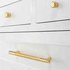 Tirador de cocina moleteado dorado y negro – aluminio – para muebles y armarios – pomo, 96, 128 o 256 mm