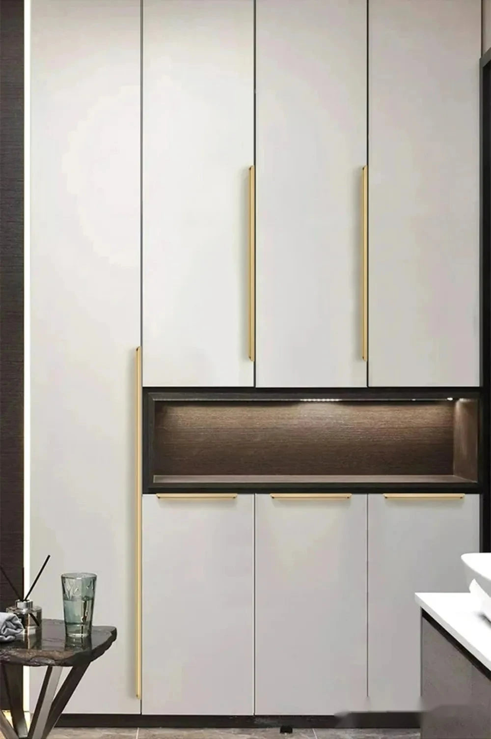 Tirador perfil oculto para cocina y armario – aluminio – 5 acabados – 80 a 500 mm de largo
