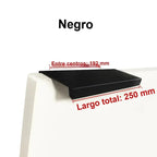 Tirador perfil de canto para puertas de cocina y armario – aluminio negro, plata o dorado – 80 a 500 mm