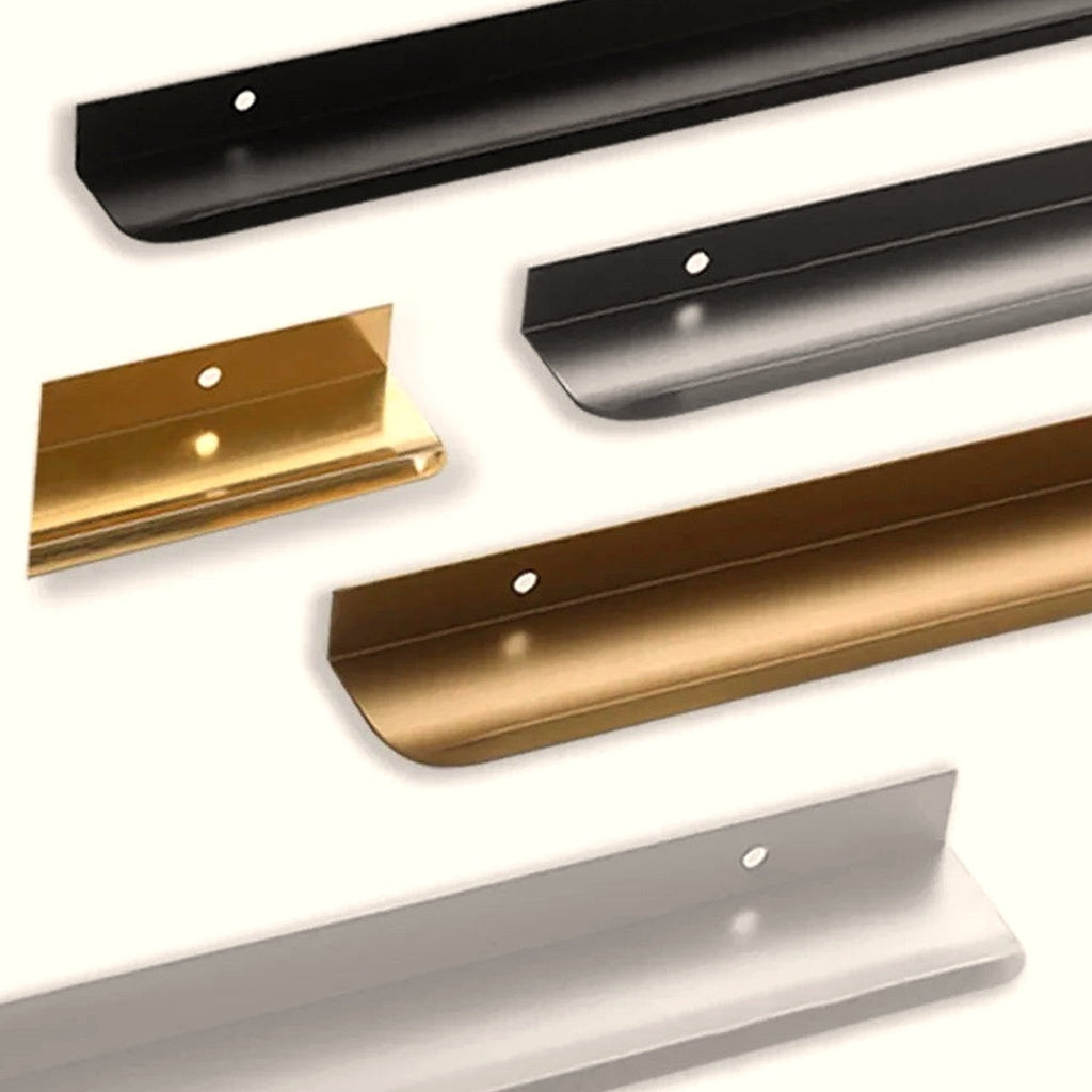 Tirador perfil oculto para cocina y armario – aluminio – 5 acabados – 80 a 500 mm de largo