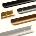 Tirador perfil oculto para cocina y armario – aluminio – 5 acabados – 80 a 500 mm de largo