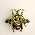 Pomo abeja de metal macizo para muebles, cómoda y cajones – 7 acabados – 59 × 56 mm