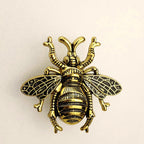 Pomo abeja de metal macizo para muebles, cómoda y cajones – 7 acabados – 59 × 56 mm