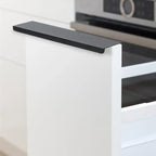 Tirador perfil de canto para puertas de cocina y armario – aluminio negro, plata o dorado – 80 a 500 mm