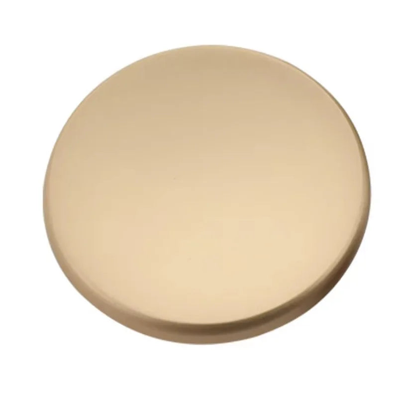 Pomo plano redondo para muebles y cajones – gris perla, dorado o negro – zamak – pack de 2