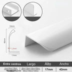 Tirador perfil oculto para cocina y armario – aluminio – 5 acabados – 80 a 500 mm de largo