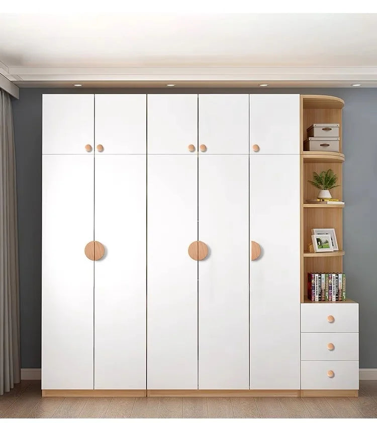 Tirador de madera maciza media luna para muebles y cajones – haya o nogal – 80 a 200 mm