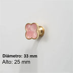 Pomo y tirador dorado efecto mármol para muebles y cajones – rosa, verde, azul o blanco