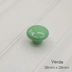 Pomo infantil de cerámica de colores para cómoda, armario y cajones – Ø 32 o 38 mm