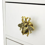 Pomo abeja de metal macizo para muebles, cómoda y cajones – 7 acabados – 59 × 56 mm