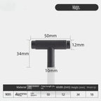Tirador de cocina moleteado dorado, negro o cromo – aluminio – para armarios y cajones – pomo a 320 mm